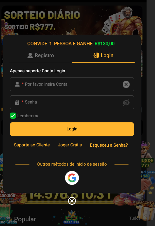 Aplicativo móvel 72BET